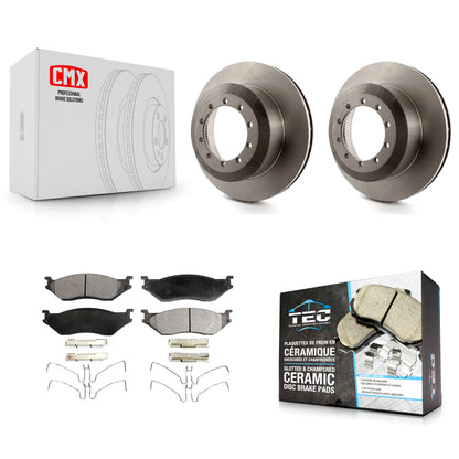 [Arrière] Kit de Disque et plaquette (céramique) de frein pour Ford F-59 Commercial Stripped Chassis F-450 Super Duty F-550 F-53 Motorhome K8T-101723
