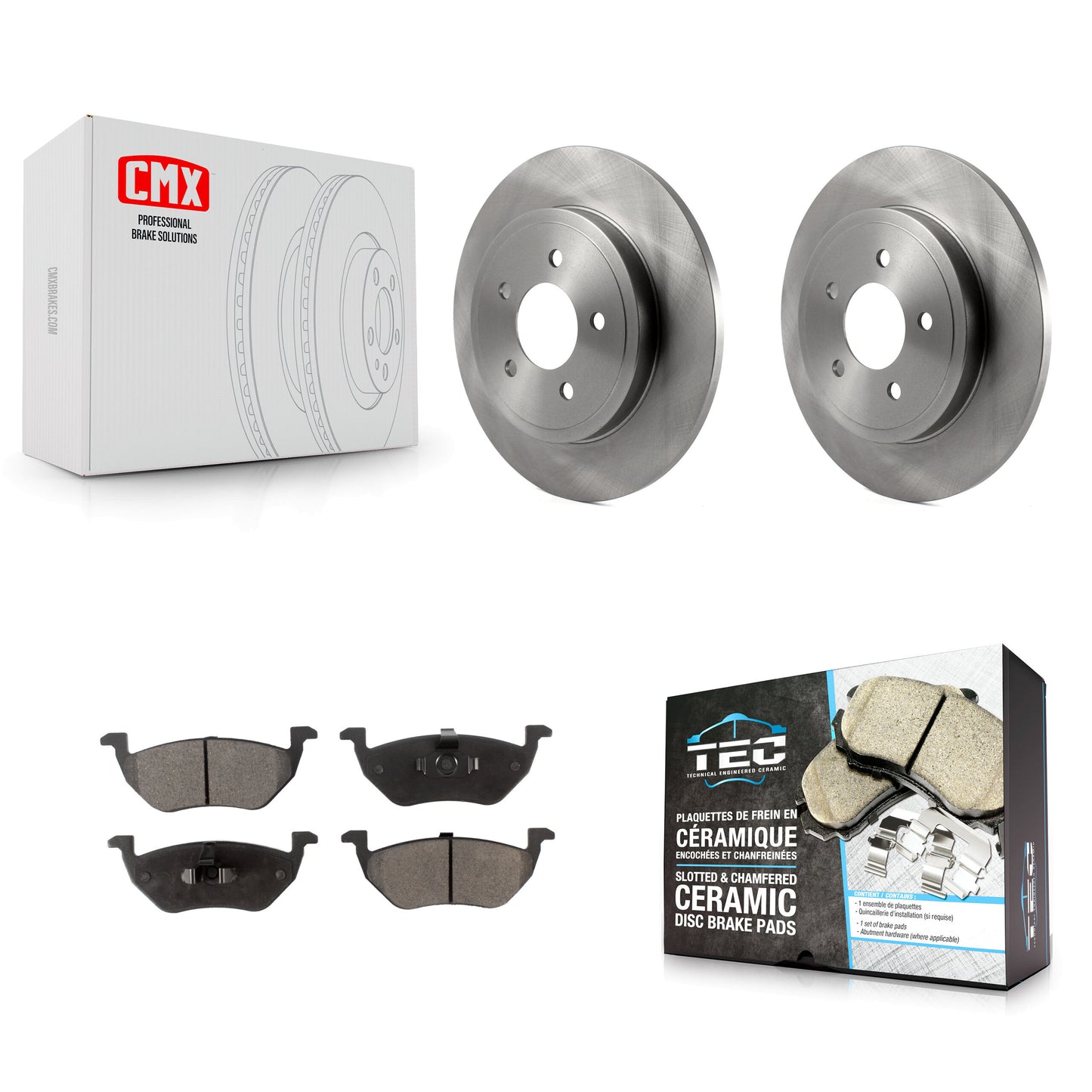 [Arrière] Kit de Disque et plaquette (céramique) de frein pour Ford Escape Mercury Mariner Mazda Tribute K8T-101724
