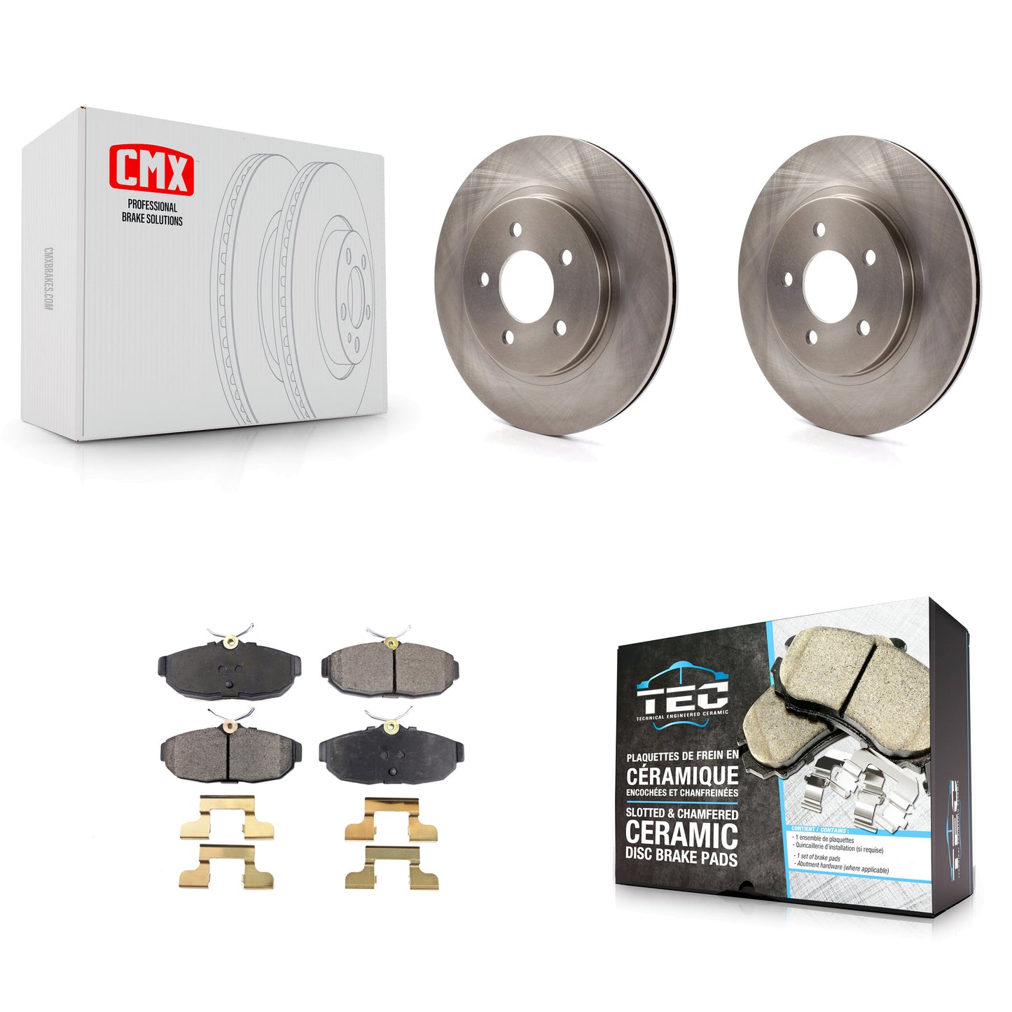 [Arrière] Kit de Disque et plaquette (céramique) de frein pour Ford Mustang K8T-101725