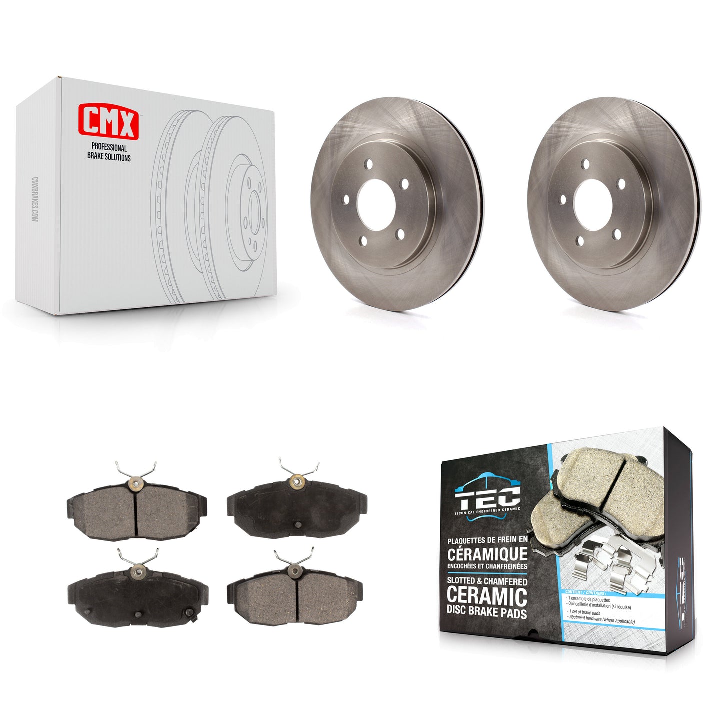 [Arrière] Kit de Disque et plaquette (céramique) de frein pour Ford Mustang K8T-101726
