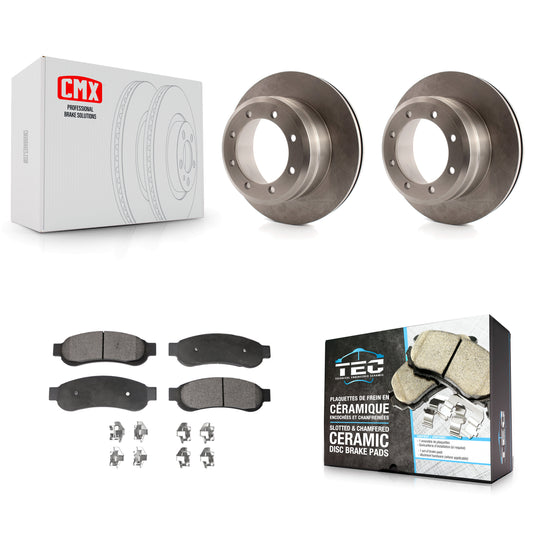 [Arrière] Kit de Disque et plaquette (céramique) de frein pour 2005-2007 Ford F-350 Super Duty avec Dual Wheels K8T-101728
