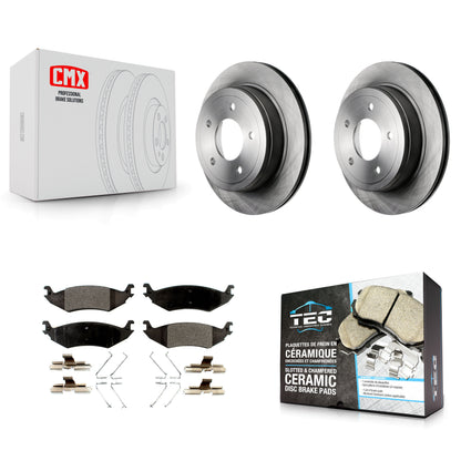[Arrière] Kit de Disque et plaquette (céramique) de frein pour Ford E-150 Club Wagon Econoline K8T-101730