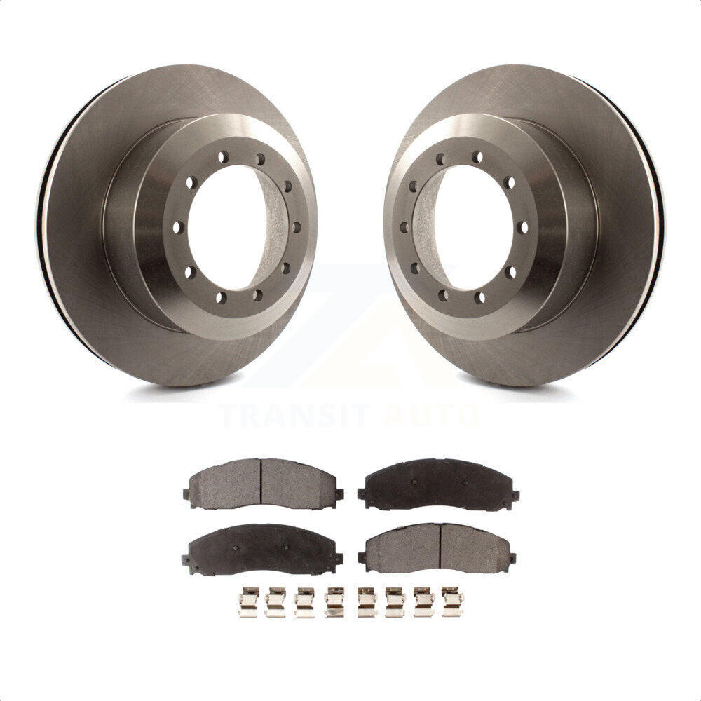 [Arrière] Kit de Disque et plaquette (céramique) de frein pour 2015-2016 Ford F-350 Super Duty Cab & Chassis K8T-101734 par Transit Auto