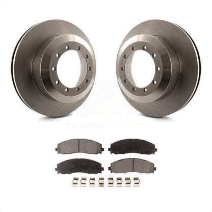[Arrière] Kit de Disque et plaquette (céramique) de frein pour 2015-2016 Ford F-350 Super Duty Cab & Chassis K8T-101734 par Transit Auto
