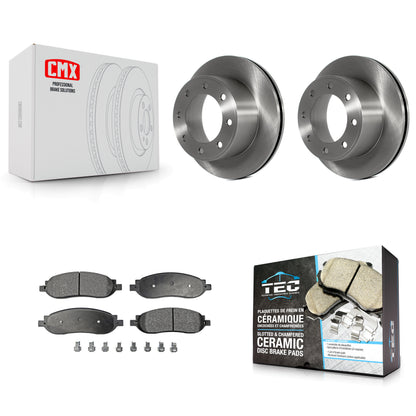[Arrière] Kit de Disque et plaquette (céramique) de frein pour 2005-2007 Ford F-250 Super Duty F-350 K8T-101736