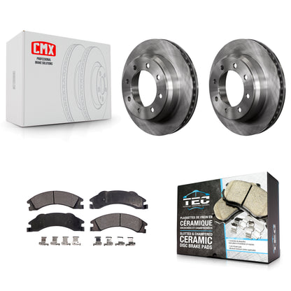 [Arrière] Kit de Disque et plaquette (céramique) de frein pour Ford E-350 Super Duty E-250 E-150 Econoline K8T-101740