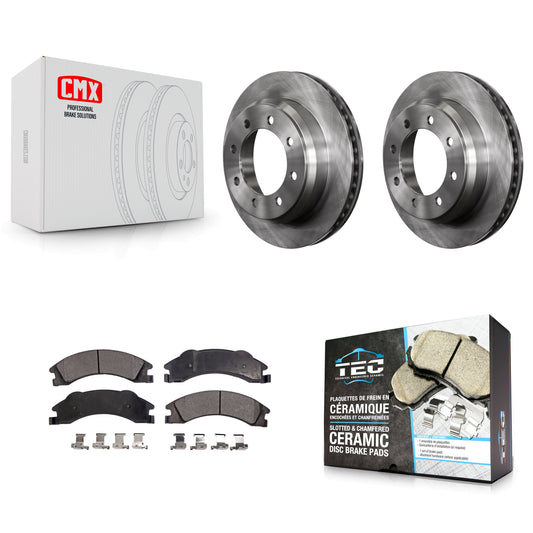 [Arrière] Kit de Disque et plaquette (céramique) de frein pour Ford E-350 Super Duty E-250 E-150 Econoline K8T-101740