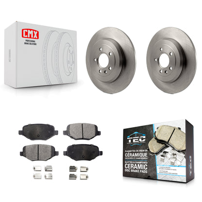 [Arrière] Kit de Disque et plaquette (céramique) de frein pour Ford Explorer Edge Taurus Flex Lincoln MKX MKS MKT K8T-101743