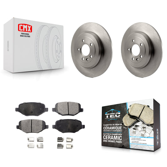 [Arrière] Kit de Disque et plaquette (céramique) de frein pour Ford Explorer Edge Taurus Flex Lincoln MKX MKS MKT K8T-101743