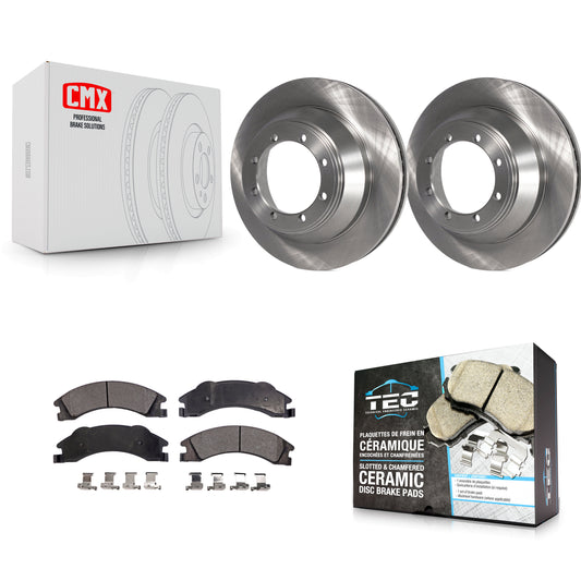 [Arrière] Kit de Disque et plaquette (céramique) de frein pour 2009-2010 Ford E-450 Super Duty DIESEL engine K8T-101745