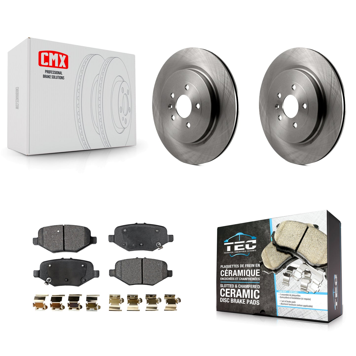 [Arrière] Kit de Disque et plaquette (céramique) de frein pour Ford Explorer Taurus Flex Police Interceptor Sedan Lincoln MKT MKS Special Service K8T-101751