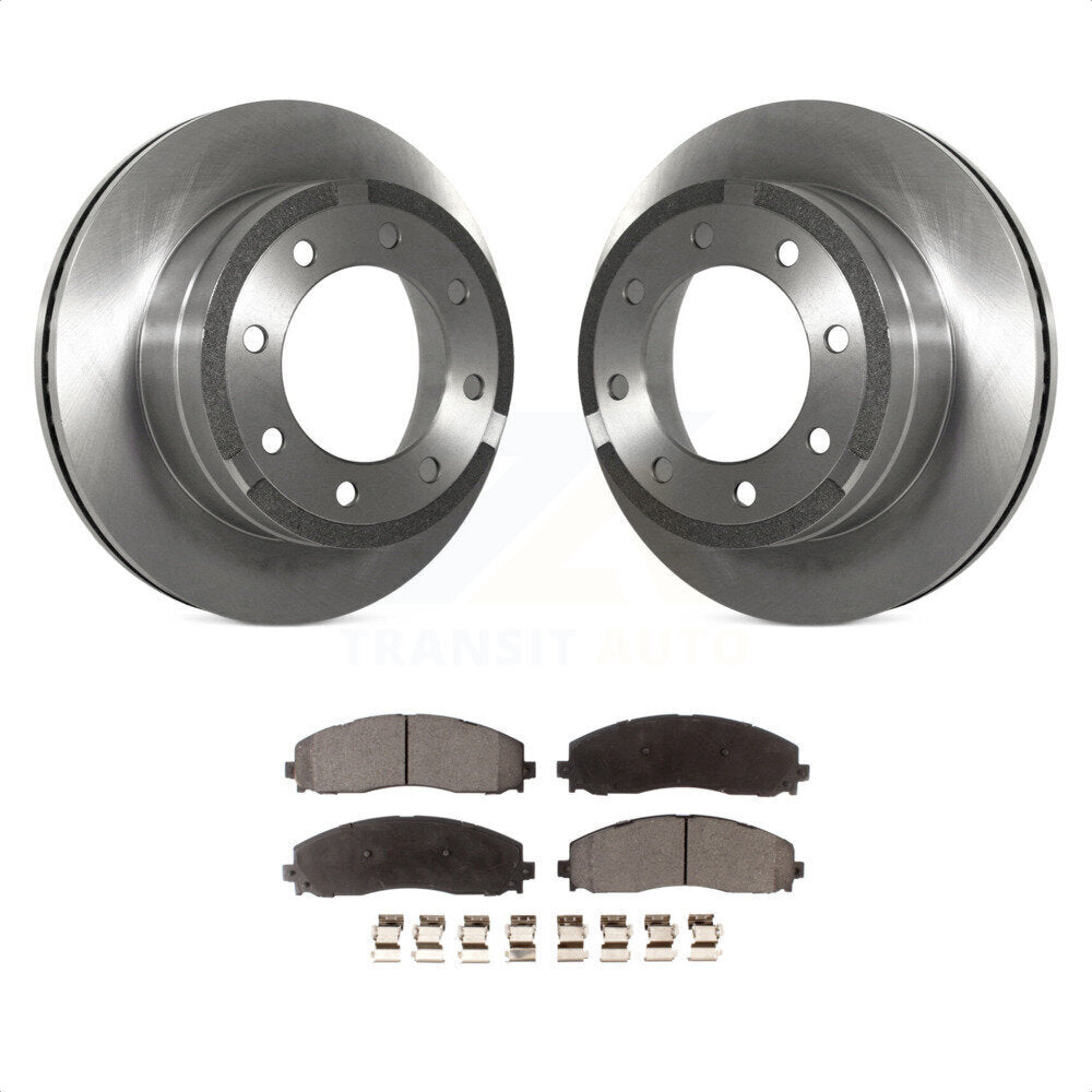 [Arrière] Kit de Disque et plaquette (céramique) de frein pour Ford F-250 Super Duty F-350 K8T-101755 par Transit Auto