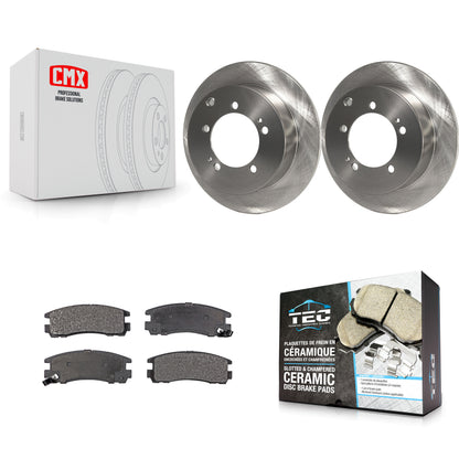 [Arrière] Kit de Disque et plaquette (céramique) de frein pour Mitsubishi Chrysler Sebring Dodge Eclipse Stratus Galant Avenger Eagle Talon K8T-101764