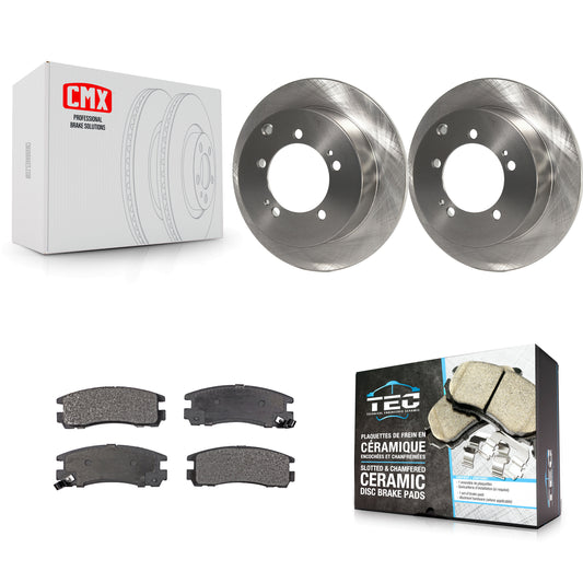 [Arrière] Kit de Disque et plaquette (céramique) de frein pour Mitsubishi Chrysler Sebring Dodge Eclipse Stratus Galant Avenger Eagle Talon K8T-101764