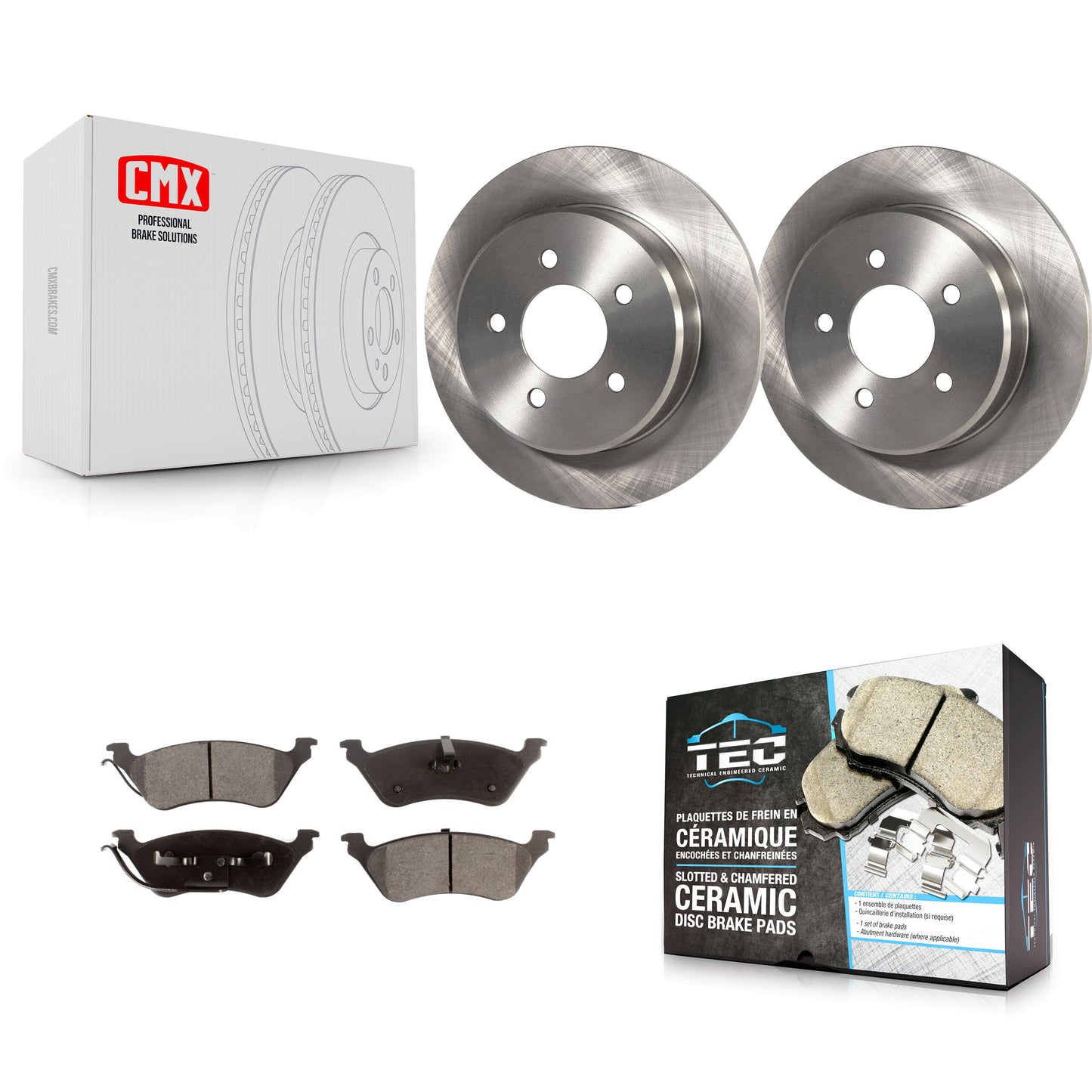 [Arrière] Kit de Disque et plaquette (céramique) de frein pour Dodge Grand Caravan Chrysler Town & Country Voyager K8T-101766