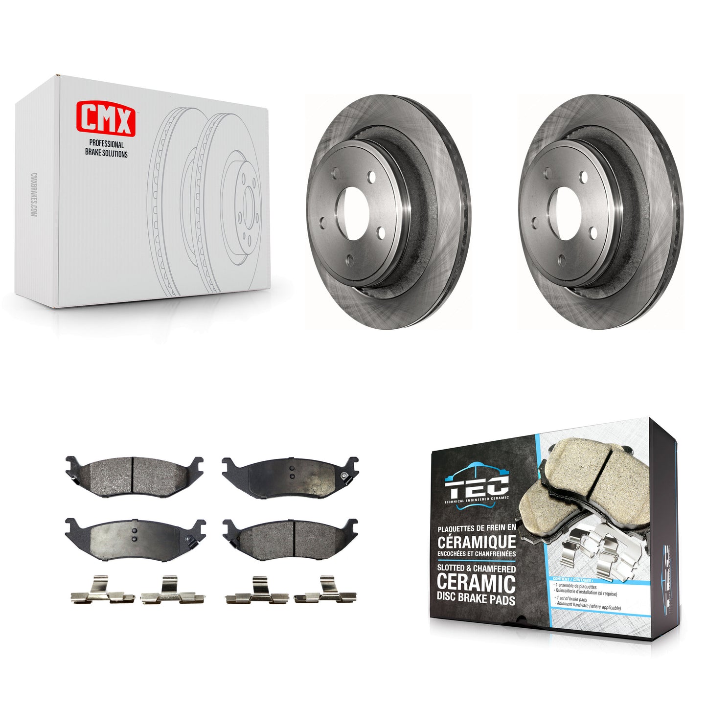 [Arrière] Kit de Disque et plaquette (céramique) de frein pour Dodge Ram 1500 K8T-101769
