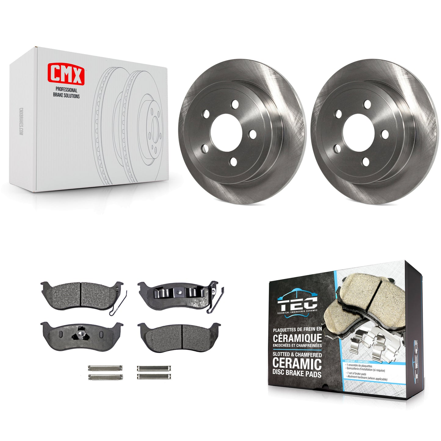 [Arrière] Kit de Disque et plaquette (céramique) de frein pour Jeep Liberty Wrangler TJ K8T-101771