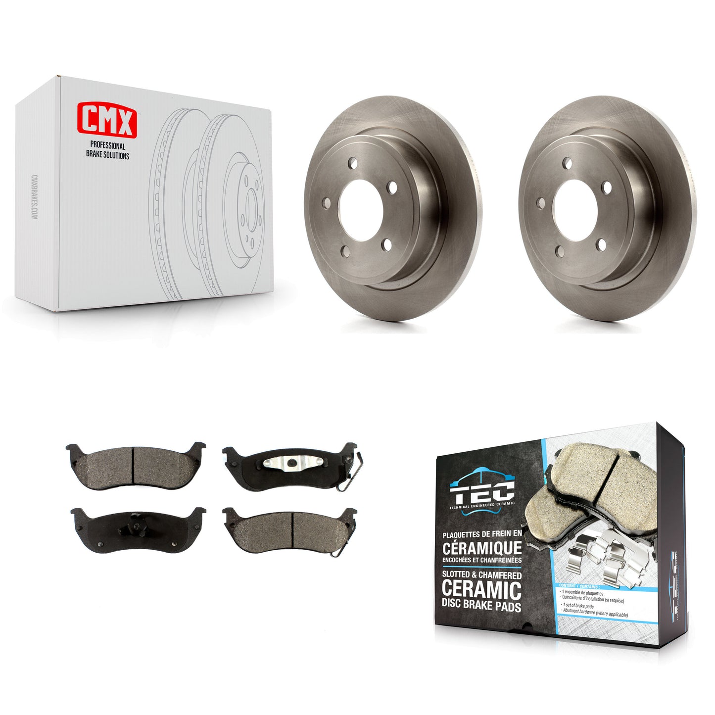 [Arrière] Kit de Disque et plaquette (céramique) de frein pour 2004-2008 Chrysler Pacifica K8T-101776