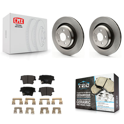 [Arrière] Kit de Disque et plaquette (céramique) de frein pour 2015 Dodge Charger R T Scat Pack avec 6.4L K8T-101782