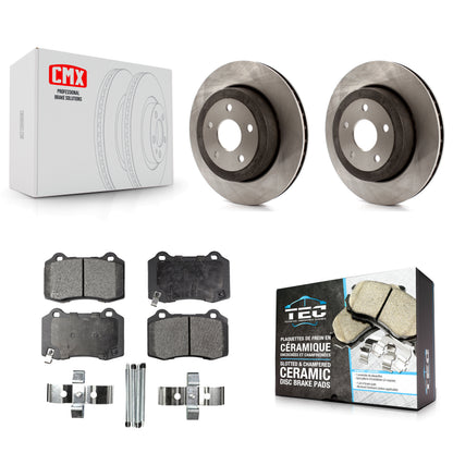 [Arrière] Kit de Disque et plaquette (céramique) de frein pour 2006-2010 Jeep Grand Cherokee SRT8 K8T-101786