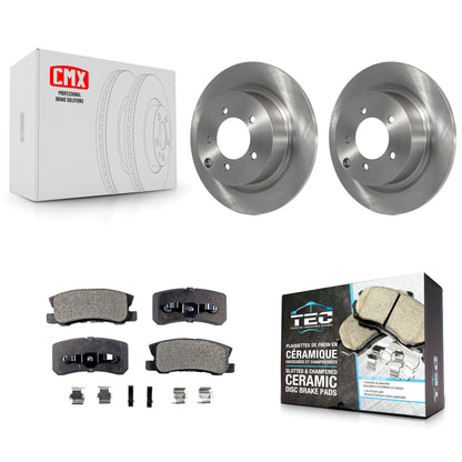 [Arrière] Kit de Disque et plaquette (céramique) de frein pour Jeep Patriot Dodge Chrysler Compass Avenger 200 Mitsubishi Sebring Lancer Caliber Outlander Sport RVR K8T-101788