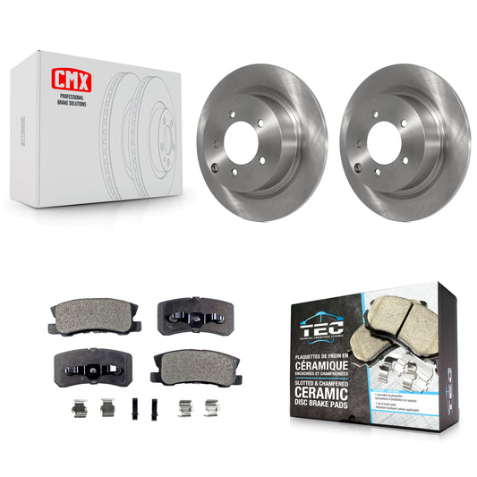 [Arrière] Kit de Disque et plaquette (céramique) de frein pour Jeep Patriot Dodge Chrysler Compass Avenger 200 Mitsubishi Sebring Lancer Caliber Outlander Sport RVR K8T-101788