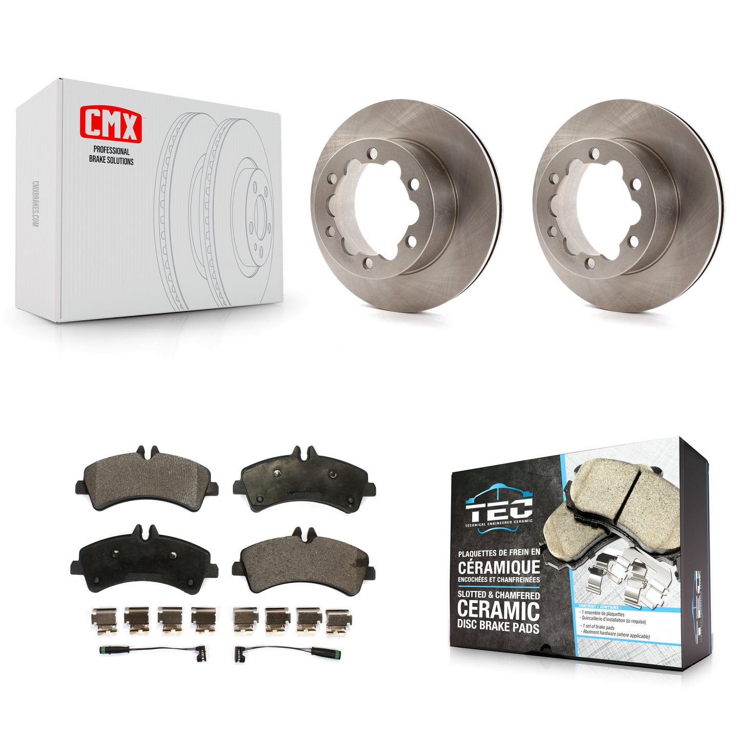 [Arrière] Kit de Disque et plaquette (céramique) de frein pour Sprinter 3500 Mercedes-Benz Dodge Freightliner K8T-101791