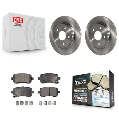 [Arrière] Kit de Disque et plaquette (céramique) de frein pour Dodge Grand Caravan Chrysler Town & Country Journey Volkswagen Routan Ram C/V K8T-101794