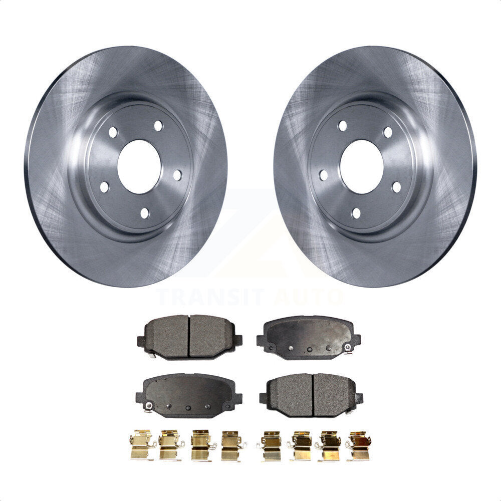 [Arrière] Kit de Disque et plaquette (céramique) de frein pour Dodge Grand Caravan Journey Chrysler Town & Country Ram C/V Volkswagen Routan K8T-101801 par Transit Auto