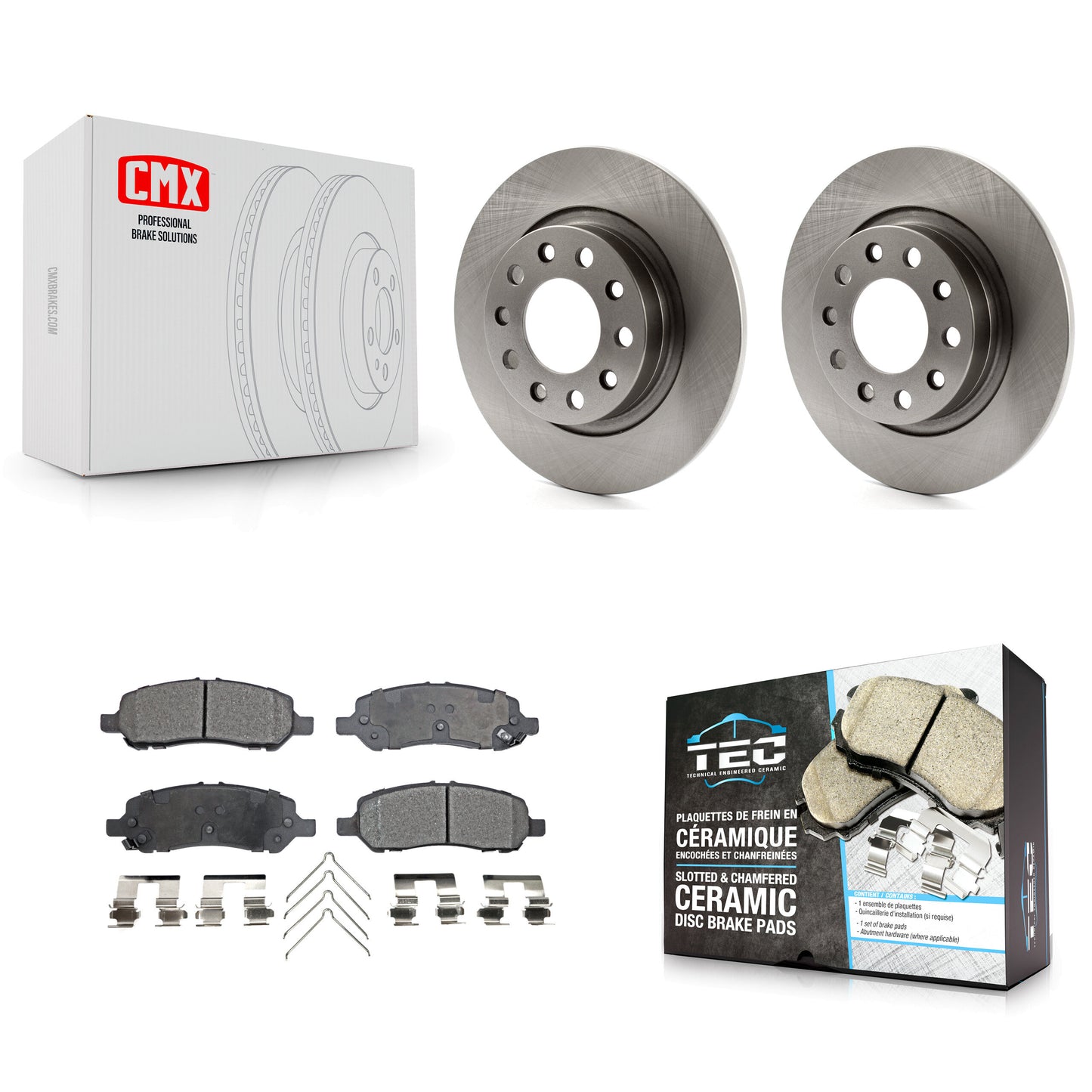 [Arrière] Kit de Disque et plaquette (céramique) de frein pour 2013-2016 Dodge Dart K8T-101802