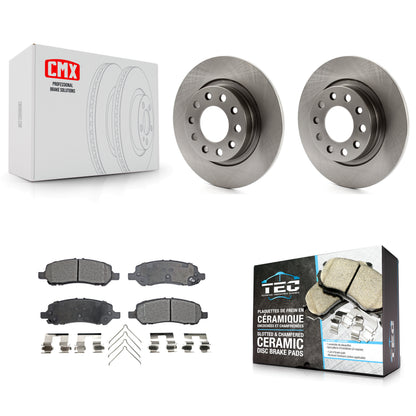 [Arrière] Kit de Disque et plaquette (céramique) de frein pour 2013-2016 Dodge Dart K8T-101802