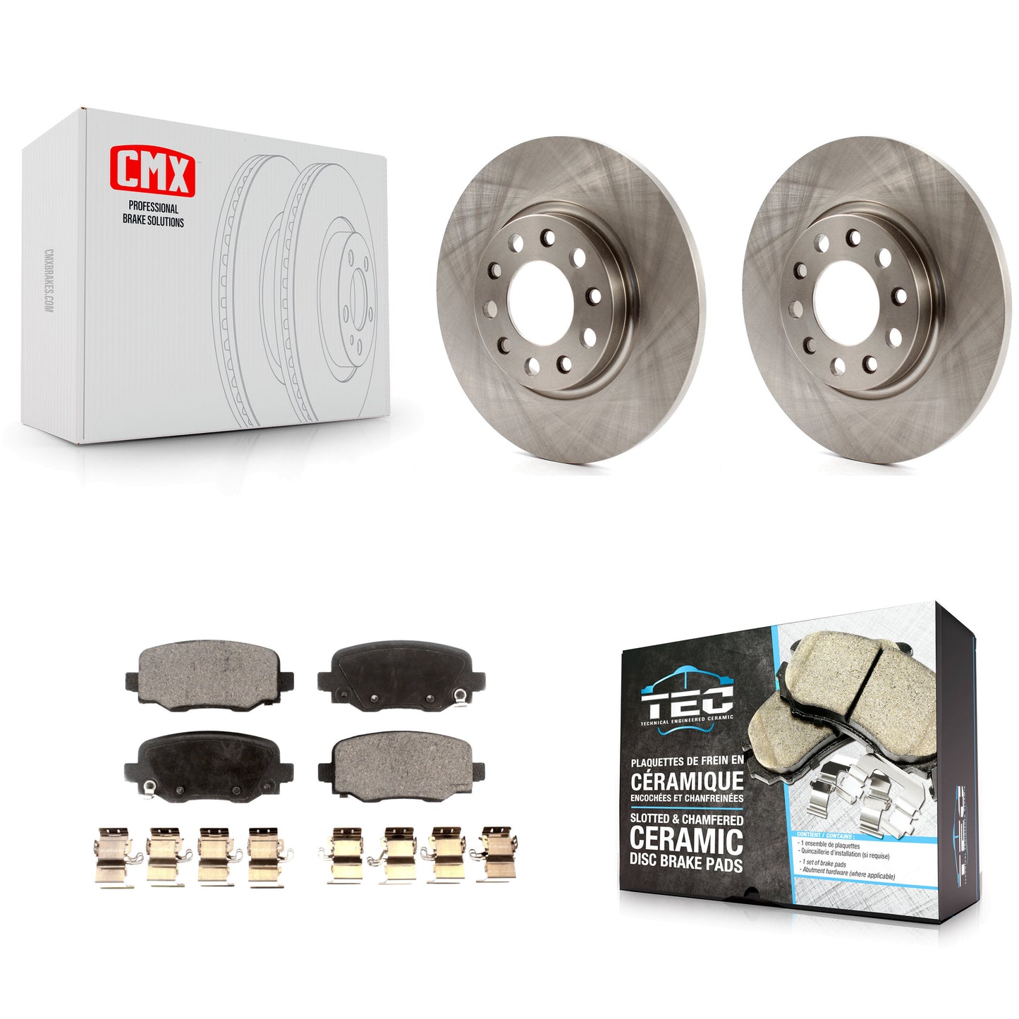 [Arrière] Kit de Disque et plaquette (céramique) de frein pour Jeep Cherokee Chrysler 200 K8T-101803