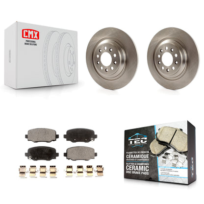 [Arrière] Kit de Disque et plaquette (céramique) de frein pour 2014-2021 Jeep Cherokee avec Dual Piston Front Caliper K8T-101806