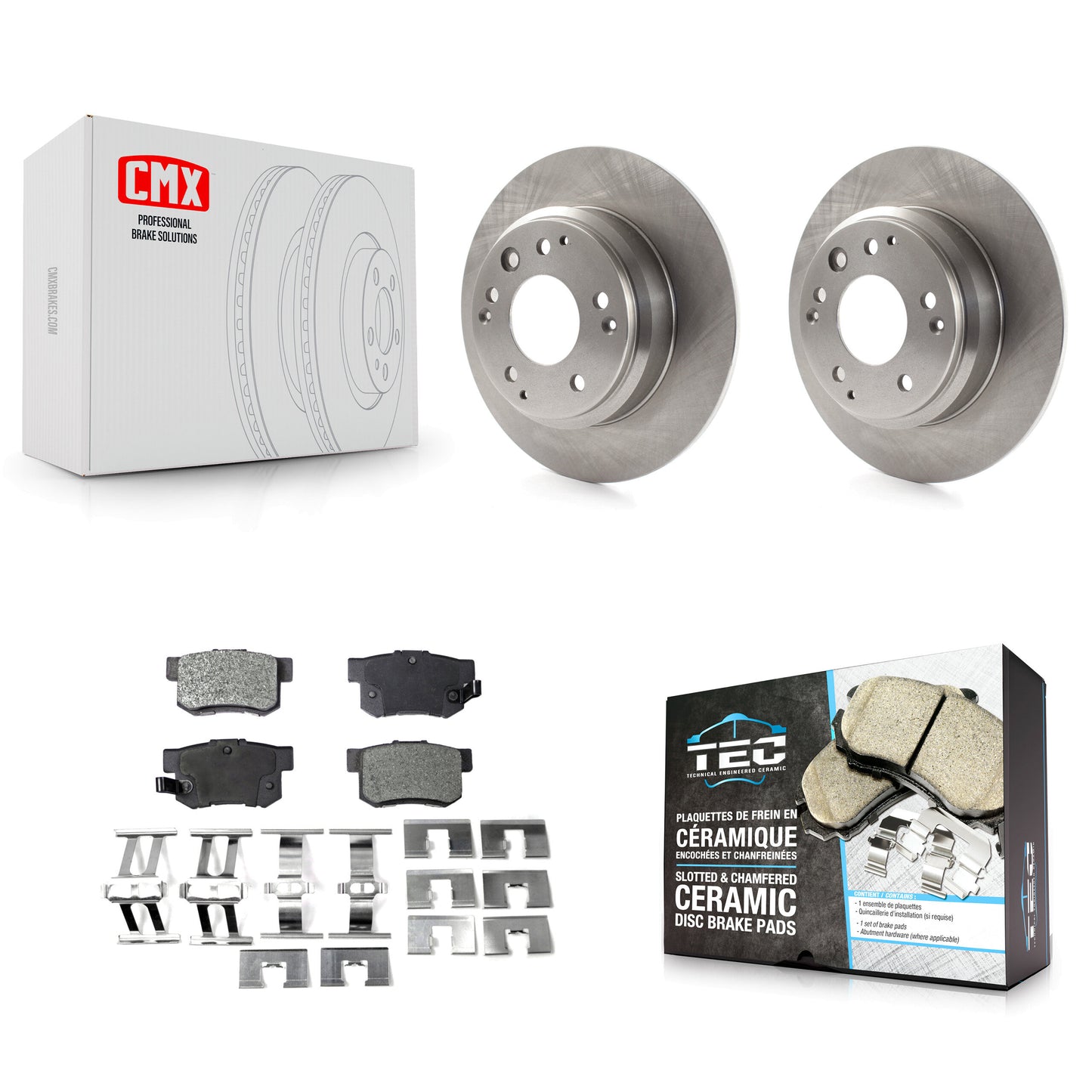 [Arrière] Kit de Disque et plaquette (céramique) de frein pour Acura Honda Odyssey Legend RL Isuzu Oasis K8T-101813