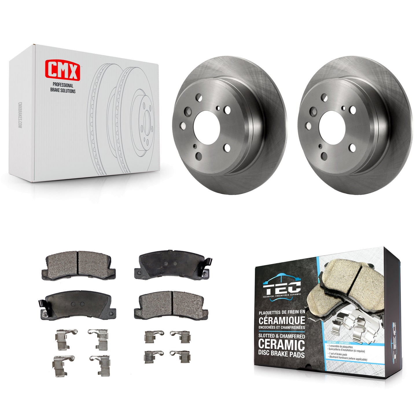 [Arrière] Kit de Disque et plaquette (céramique) de frein pour Toyota Camry Lexus ES300 Solara K8T-101814
