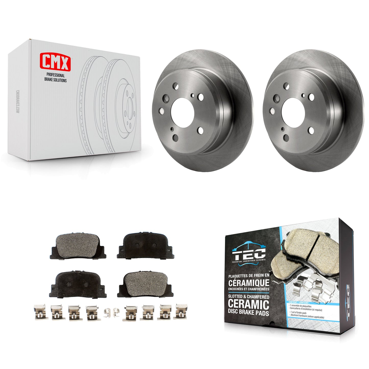 [Arrière] Kit de Disque et plaquette (céramique) de frein pour Toyota Camry Lexus ES300 K8T-101816
