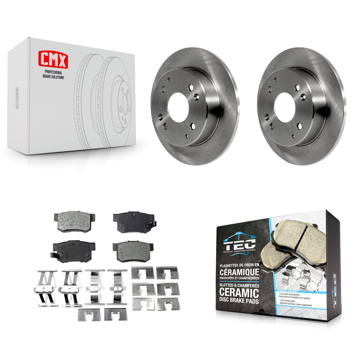 [Arrière] Kit de Disque et plaquette (céramique) de frein pour Honda Accord Acura CL K8T-101818