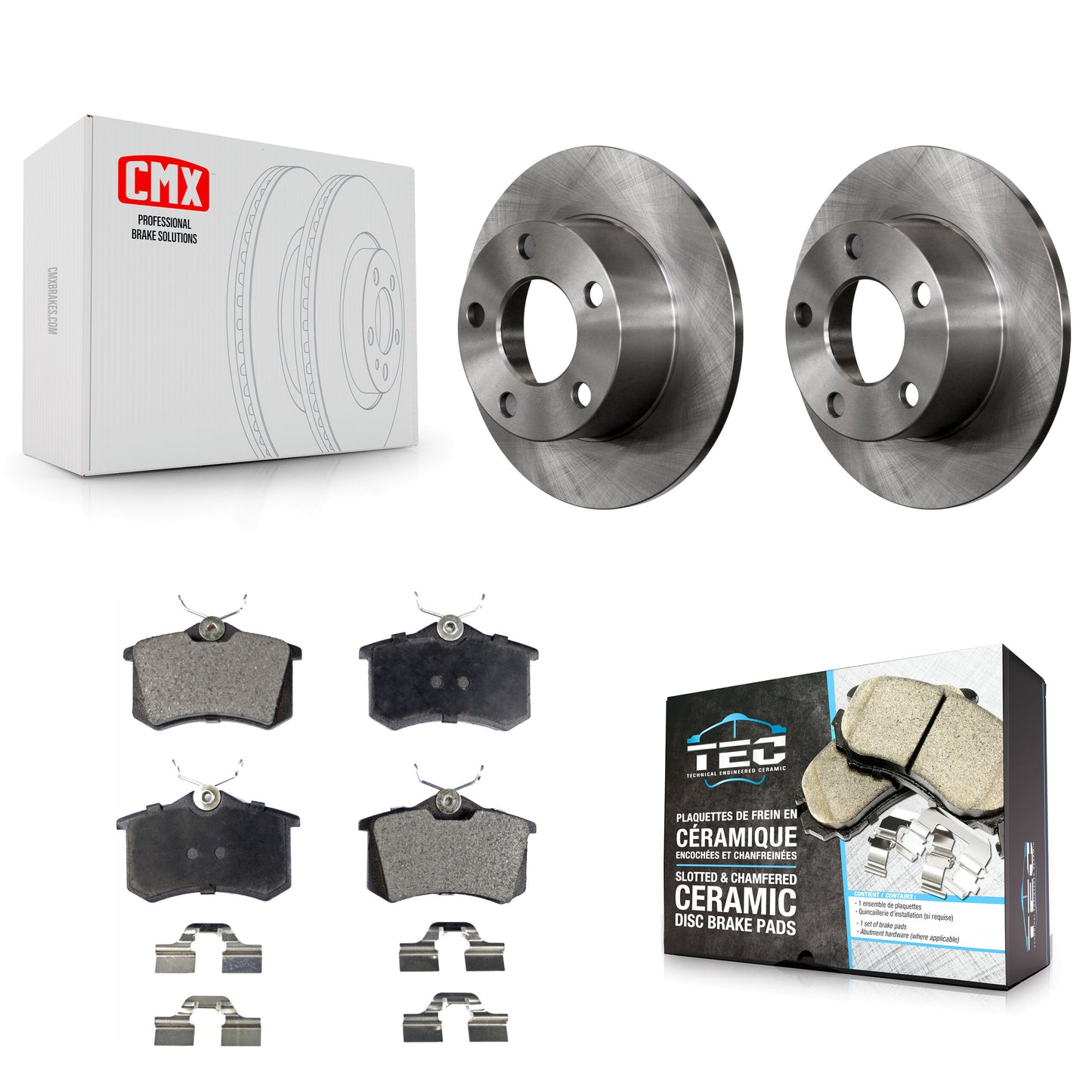 [Arrière] Kit de Disque et plaquette (céramique) de frein pour Volkswagen Passat Audi A6 K8T-101822
