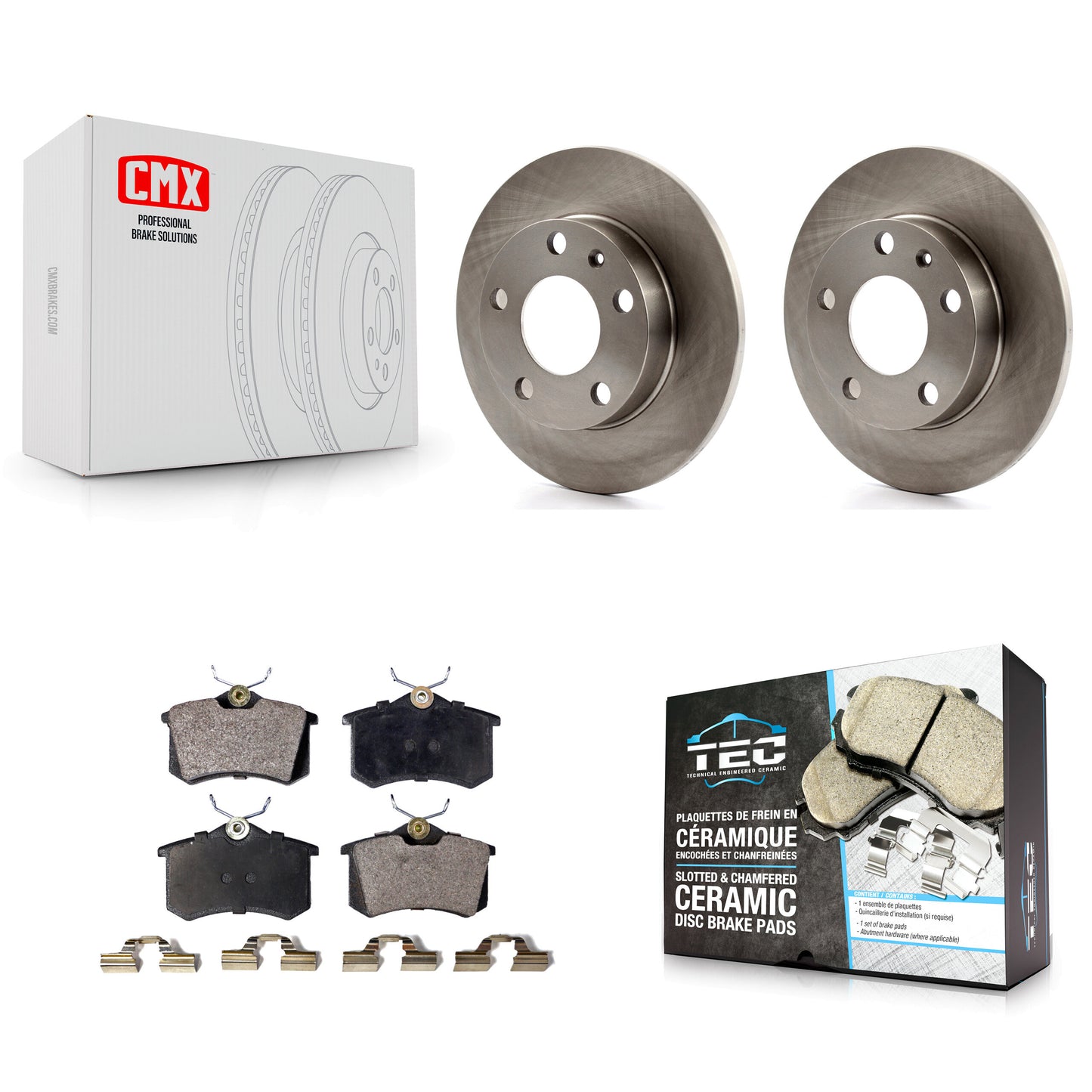 [Arrière] Kit de Disque et plaquette (céramique) de frein pour Audi A4 Quattro avec 245mm Diameter Rotor K8T-101825