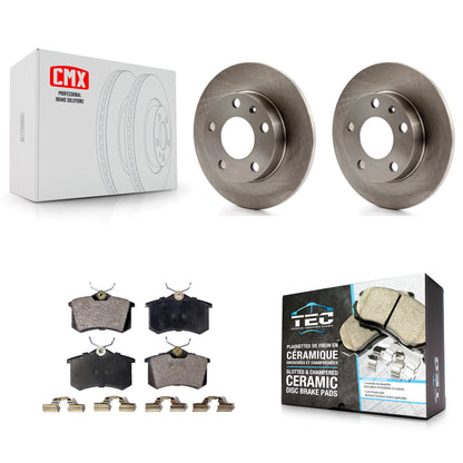 [Arrière] Kit de Disque et plaquette (céramique) de frein pour Audi A4 Quattro avec 245mm Diameter Rotor K8T-101825