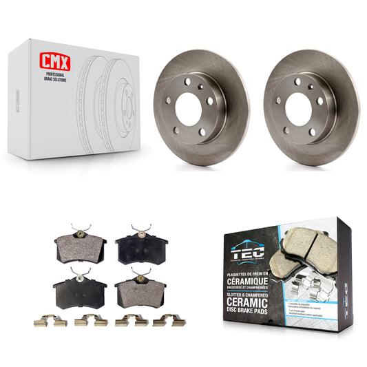 [Arrière] Kit de Disque et plaquette (céramique) de frein pour Audi A4 Quattro avec 245mm Diameter Rotor K8T-101825