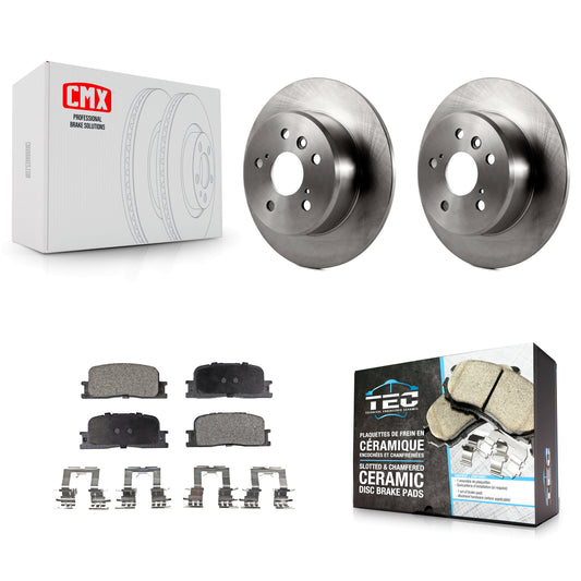 [Arrière] Kit de Disque et plaquette (céramique) de frein pour 2001-2003 Toyota Highlander FWD K8T-101827