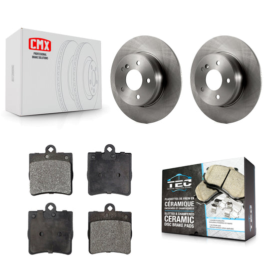 [Arrière] Kit de Disque et plaquette (céramique) de frein pour 2007-2008 Mercedes-Benz SLK280 avec Sport Package K8T-101838