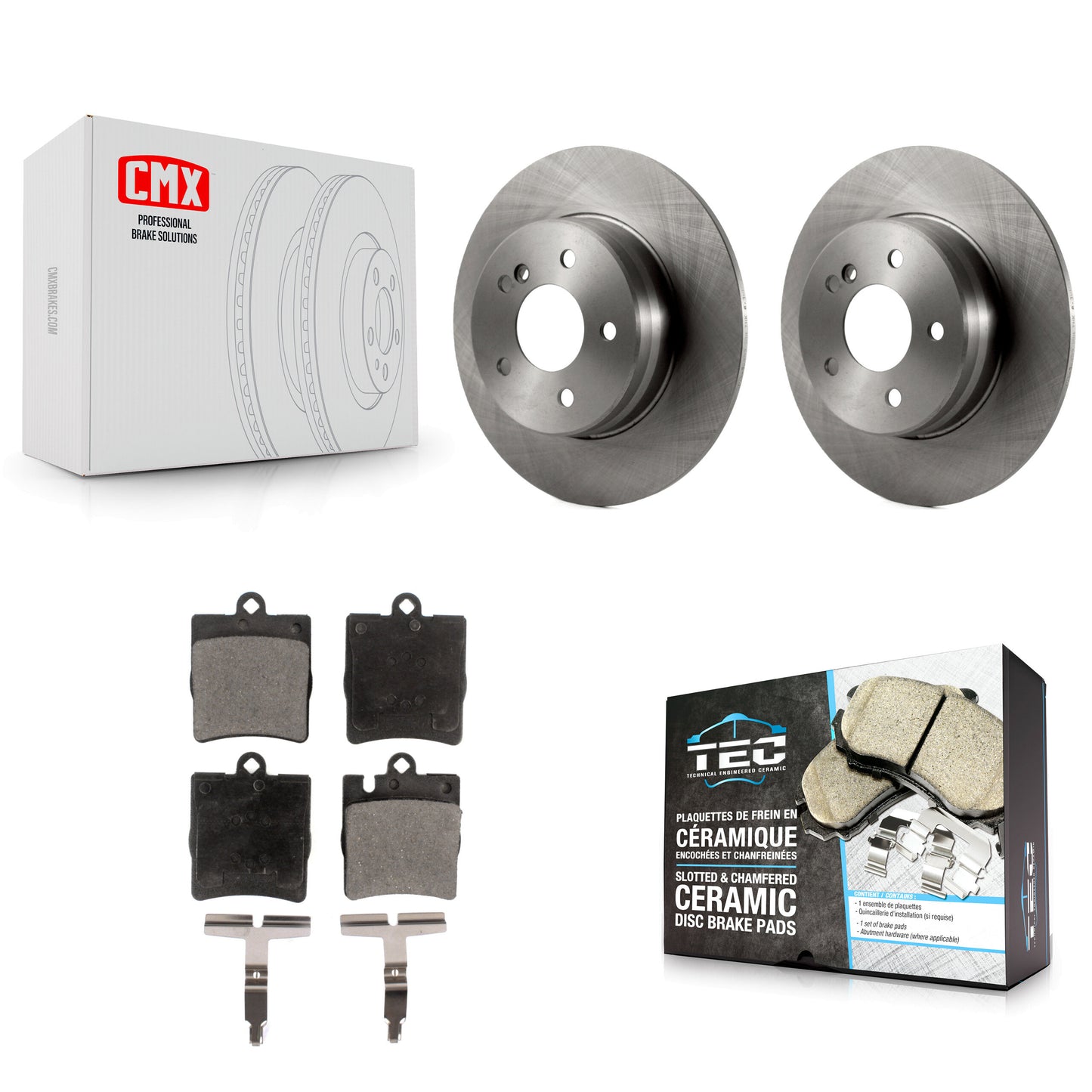 [Arrière] Kit de Disque et plaquette (céramique) de frein pour Mercedes-Benz E320 C230 C240 CLK320 CLK350 C320 C280 E430 SLK350 CLK430 C350 SLK300 K8T-101839
