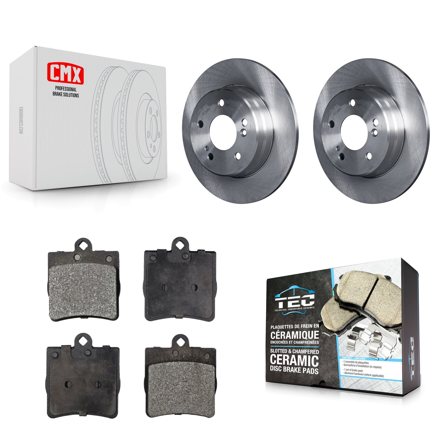 [Arrière] Kit de Disque et plaquette (céramique) de frein pour Mercedes-Benz C230 C240 Chrysler Crossfire SLK230 SLK320 SLK280 C280 SLK300 K8T-101840
