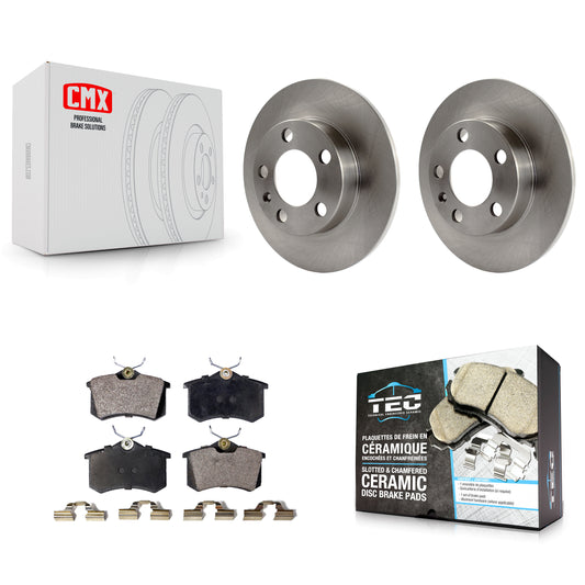 [Arrière] Kit de Disque et plaquette (céramique) de frein pour Volkswagen Jetta Beetle Golf Audi TT City K8T-101842