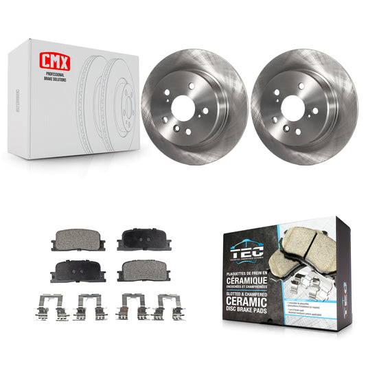 [Arrière] Kit de Disque et plaquette (céramique) de frein pour 2001-2003 Toyota Highlander AWD K8T-101845