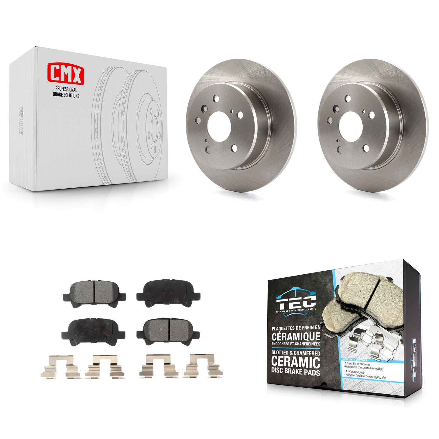 [Arrière] Kit de Disque et plaquette (céramique) de frein pour 2000-2004 Toyota Avalon K8T-101847