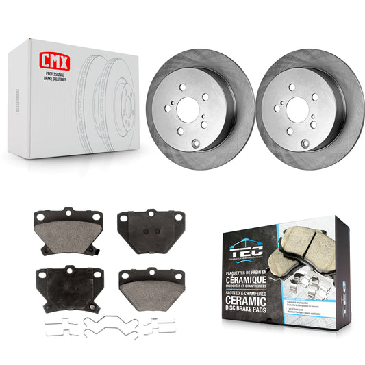 [Arrière] Kit de Disque et plaquette (céramique) de frein pour Toyota Corolla Matrix Pontiac Vibe Celica K8T-101848