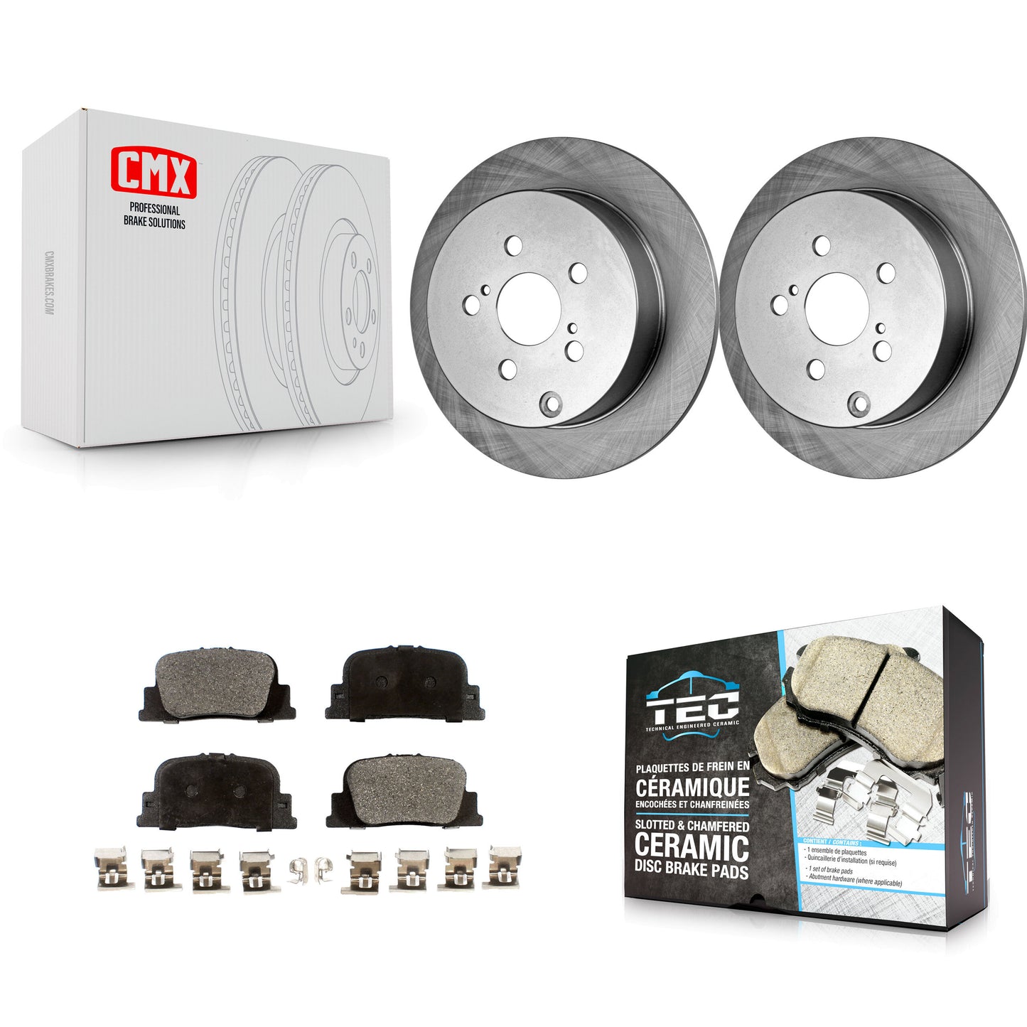 [Arrière] Kit de Disque et plaquette (céramique) de frein pour 2005-2010 Scion tC K8T-101849